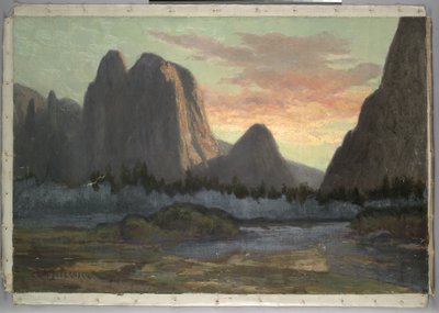 Vista di Yosemite, Tramonto, c.1899 da Christian Jorgensen
